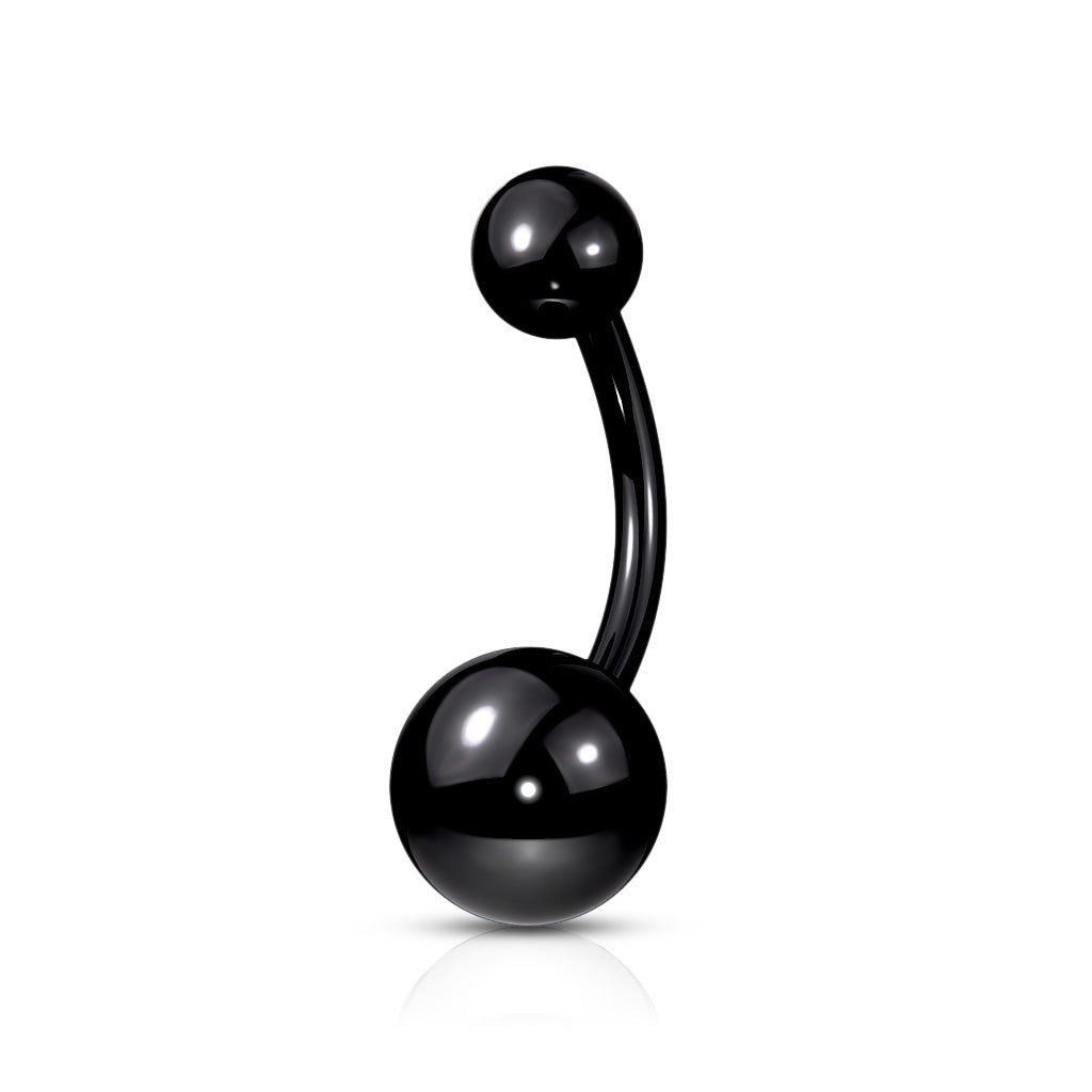 14G Titanium Externally Threaded (10mm) Belly Button Ring